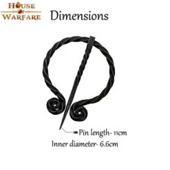 Viking Forged Penannular Brooch -Chic Jewelry Store HW 700470 5