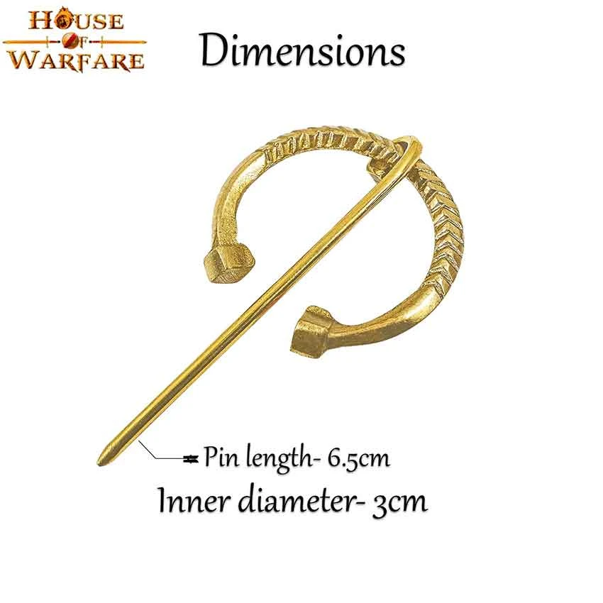 Small Brass Cloak Pin 5 Small Brass Cloak Pin - Image 3