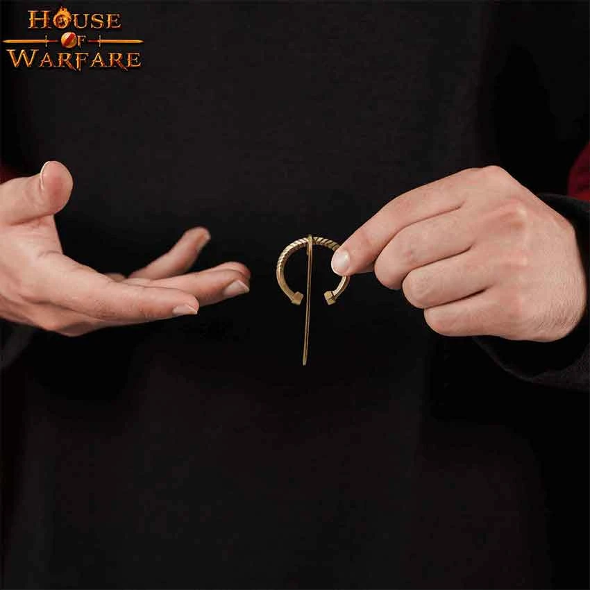 Small Brass Cloak Pin 9 Small Brass Cloak Pin - Image 7