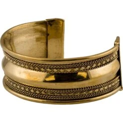 Brass Viking Cuff Bracelet – Medium -Chic Jewelry Store HW 701060 4