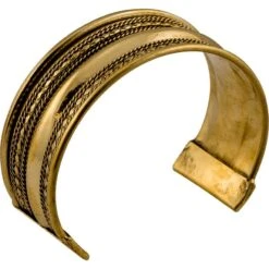 Brass Viking Cuff Bracelet – Medium -Chic Jewelry Store HW 701060 7