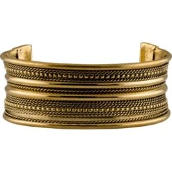 Brass Viking Cuff Bracelet – Small