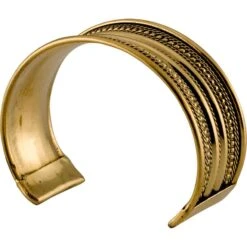 Brass Viking Cuff Bracelet – Small -Chic Jewelry Store HW 701061 4