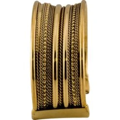 Brass Viking Cuff Bracelet – Small -Chic Jewelry Store HW 701061 5