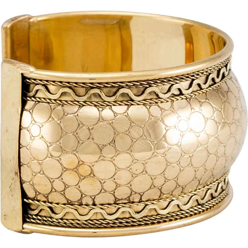 Embossed Brass Bangle 4 Embossed Brass Bangle - Image 2