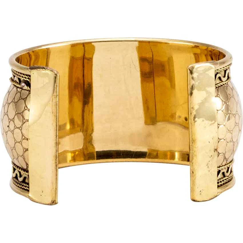Embossed Brass Bangle 5 Embossed Brass Bangle - Image 3