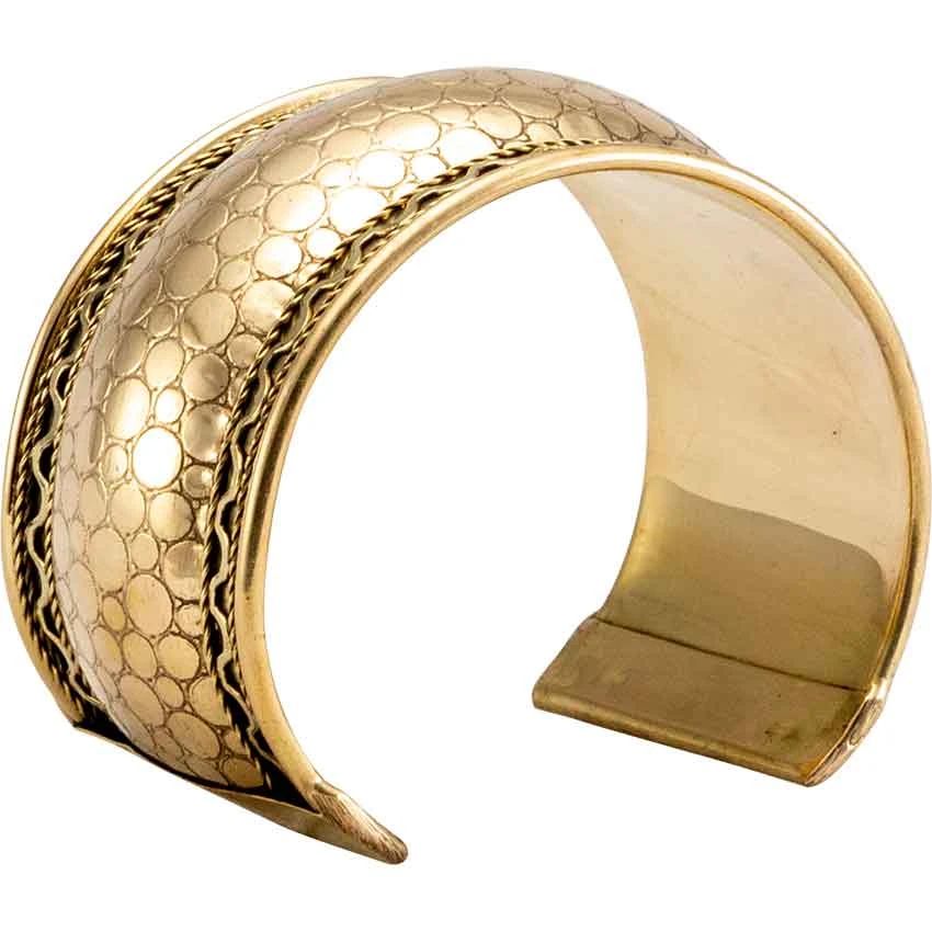 Embossed Brass Bangle 7 Embossed Brass Bangle - Image 5