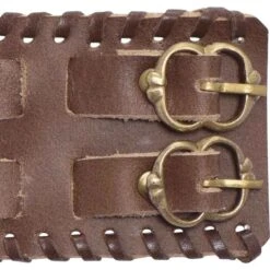 Buckled Leather Bracelet – Brown -Chic Jewelry Store HW 701513BR 4