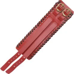 Buckled Leather Bracelet – Red -Chic Jewelry Store HW 701513R 3