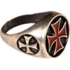 Red Templar Cross Ring -Chic Jewelry Store ME 0318