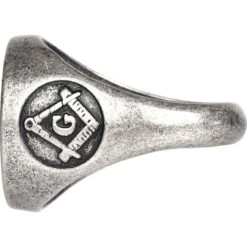 Red Masonic Compass Ring -Chic Jewelry Store ME 0319 3