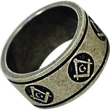Masonic Band Ring 3 Masonic Band Ring