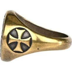 Bronze Knights Templar Seal Ring -Chic Jewelry Store ME 0327 3
