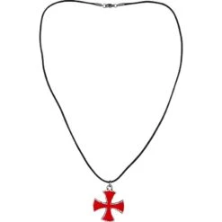Red Templar Cross Necklace -Chic Jewelry Store ME 0339 3
