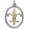Braided Fleur De Lis Pendant