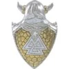 Silver Viking Valknut Shield Pendant -Chic Jewelry Store PS MPD4395