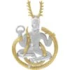 Silver And Gold Cernunnos Pendant -Chic Jewelry Store PS MPD4757