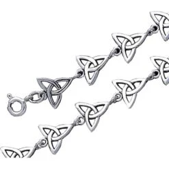 Silver Triquetra Knot Bracelet