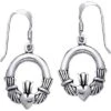 Irish Claddagh Silver Earrings 1 Irish Claddagh Silver Earrings -Chic Jewelry Store PS TE126