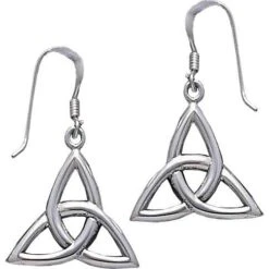 Silver Triquetra Earrings