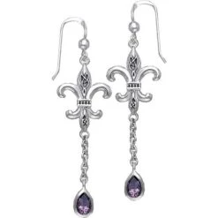 Fleur De Lis Dangle Earrings