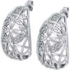 Silver Celtic Cross Post Earrings -Chic Jewelry Store PS TER1674