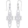 Silver Irish Knot Hook Earrings 1 Silver Irish Knot Hook Earrings -Chic Jewelry Store PS TER1762