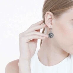 Celtic Spiral Triskele Silver Earrings -Chic Jewelry Store PS TER1827 3
