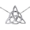 Silver Triquetra Necklace 1 Silver Triquetra Necklace -Chic Jewelry Store PS TNC038