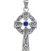 Celtic Cross Pendant With Birthstone -Chic Jewelry Store PS TP3252 4