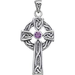 Celtic Cross Pendant With Birthstone -Chic Jewelry Store PS TP3252 8