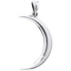 Silver Crescent Moon Magick Pendant -Chic Jewelry Store PS TP613