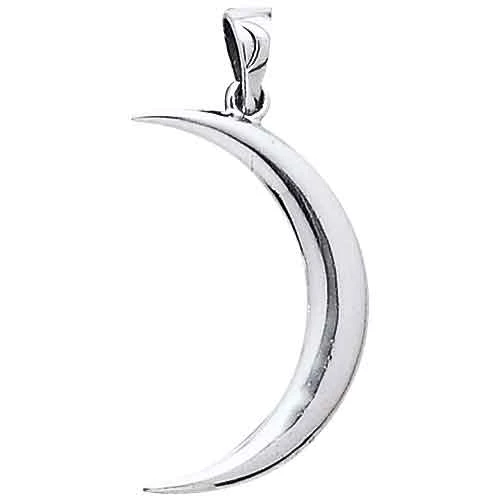 Silver Crescent Moon Magick Pendant 3 Silver Crescent Moon Magick Pendant