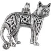 Celtic Cat Silver Pendant -Chic Jewelry Store PS TPD333 1