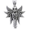 Silver Seraphim Angel Pendant