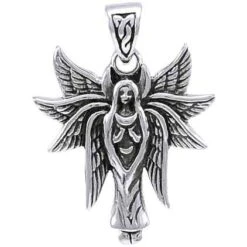 Silver Seraphim Angel Pendant