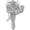 Silver Viking God Heimdal Pendant -Chic Jewelry Store PS TPD4391