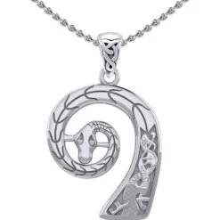 Silver Viking Ship Prow Pendant -Chic Jewelry Store PS TPD4393 3