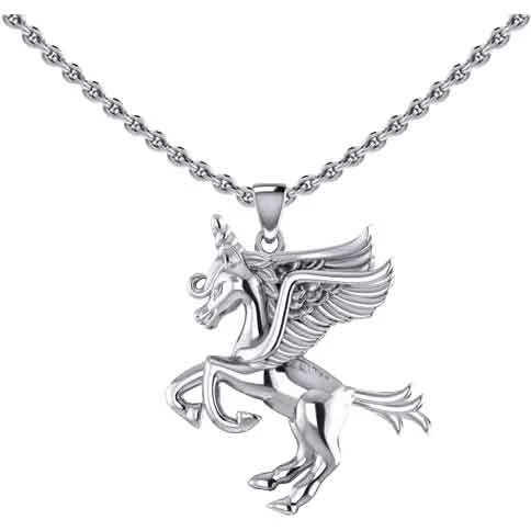 Sterling Silver Winged Unicorn Pendant 4 Sterling Silver Winged Unicorn Pendant - Image 2