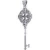 Silver Celtic Cross Key Pendant -Chic Jewelry Store PS TPD5674