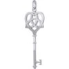 Silver Celtic Heart Key Pendant -Chic Jewelry Store PS TPD5708