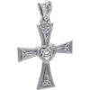 Celtic Cross And Heart Silver Pendant -Chic Jewelry Store PS TPD5973