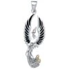 Silver Phoenix Rising Pendant