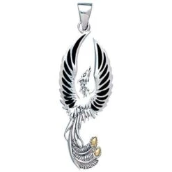 Silver Phoenix Rising Pendant