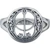 Silver Chalice Well Ring -Chic Jewelry Store PS TRI052 1