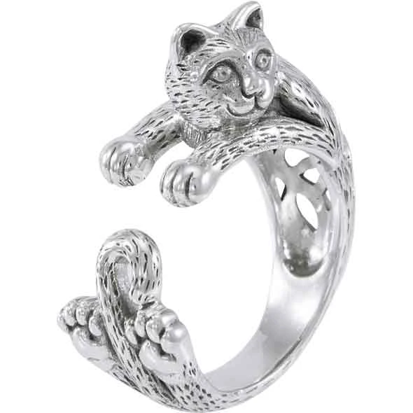Sterling Silver Celtic Cat Ring 3 Sterling Silver Celtic Cat Ring