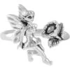 Silver Fairy And Flower Ring -Chic Jewelry Store PS TRI1824