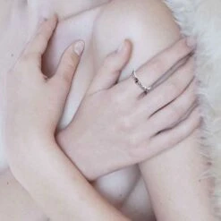 Silver Scrollwork With Marquise Gemstone Ring -Chic Jewelry Store PS TRI1912 6