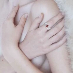 Silver Woven Knotwork Marquise Gemstone Ring 13 Silver Woven Knotwork Marquise Gemstone Ring -Chic Jewelry Store PS TRI1925 6