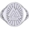 Silver Viking Valknut Signet Ring -Chic Jewelry Store PS TRI1968